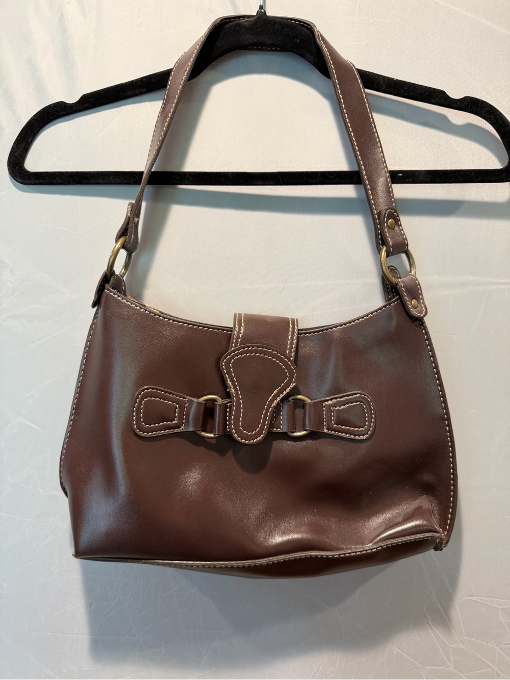 Vintage Inspired Brown Shoulder Bag